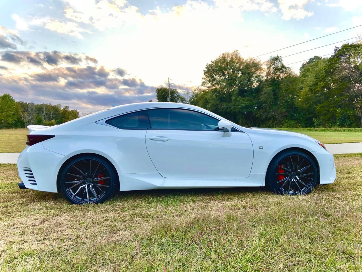 Lexus RC with 20×9 and 20×10.5-inch Vossen HF-4T