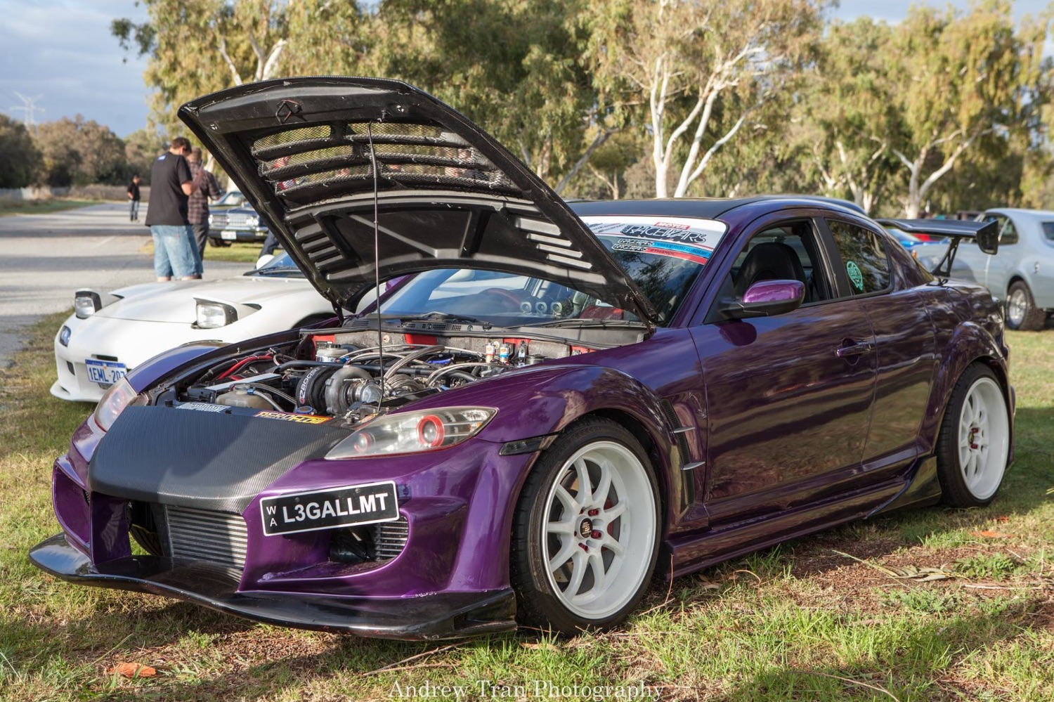 Mazda RX-8 with 18-inch Rota P1R