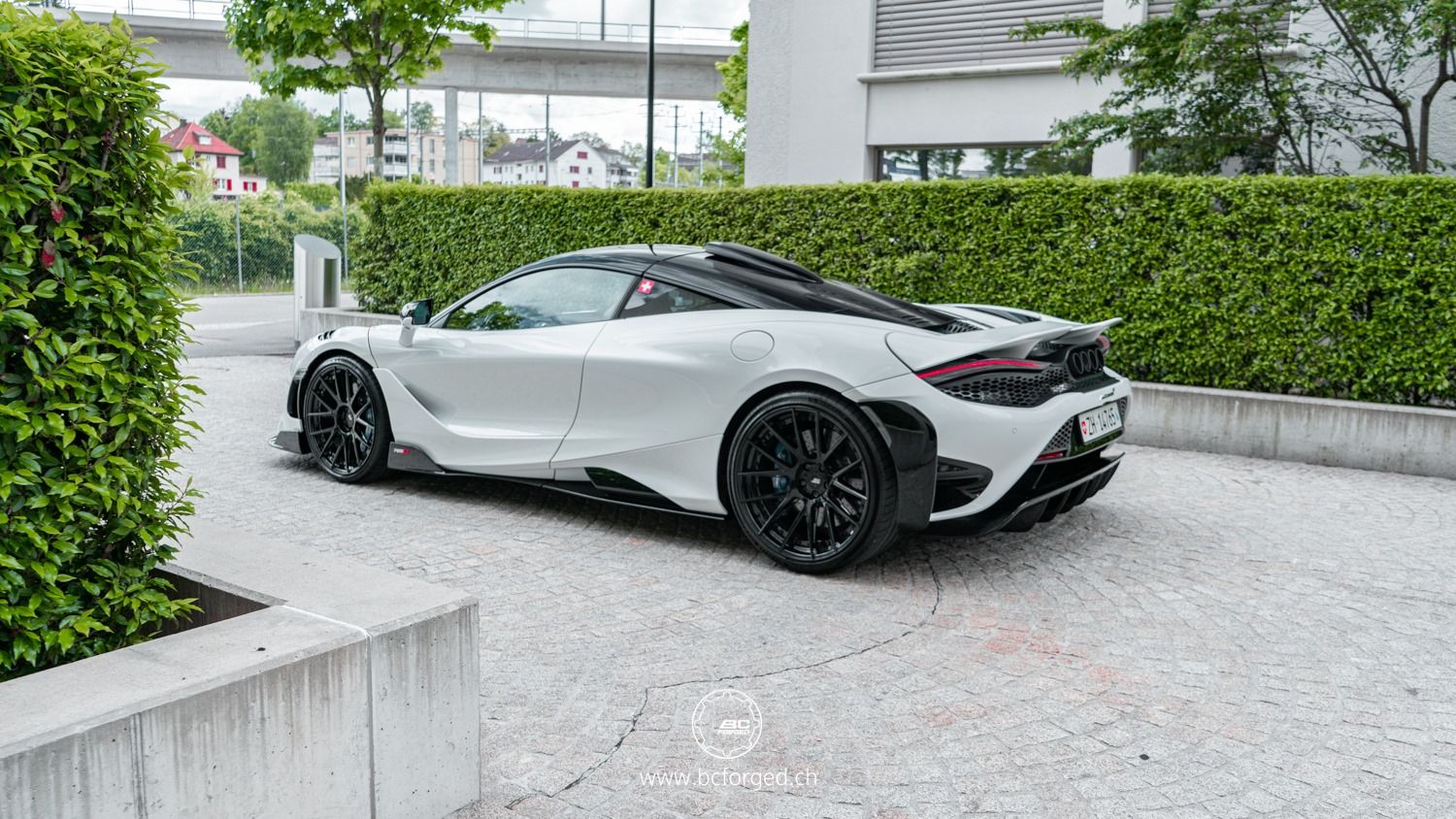 McLaren 765LT with 20×9 and 21×12-inch BC Forged HCA383S