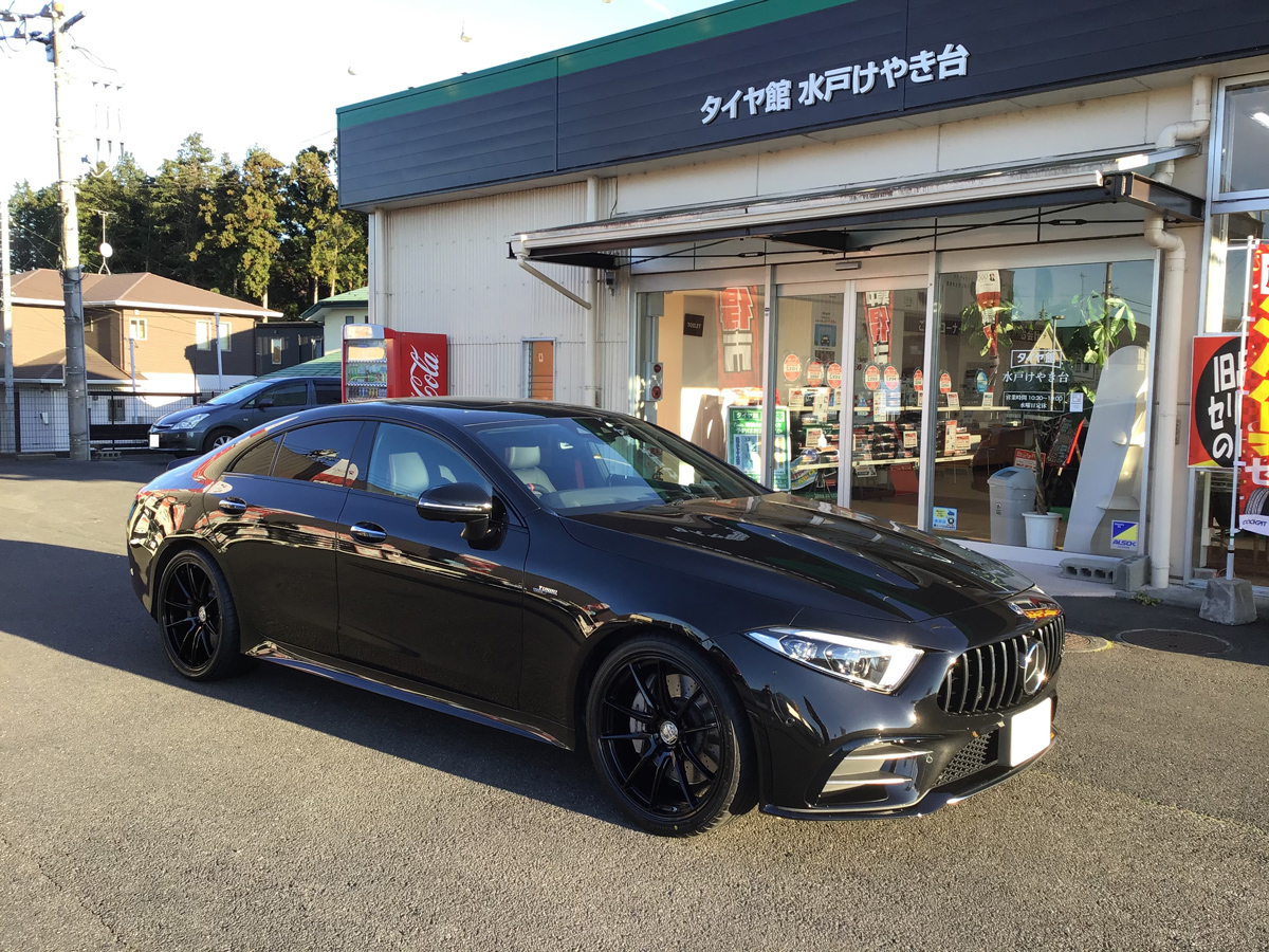 Mercedes-Benz CLS C257 with 20×8.5 and 20×9.5-inch TWS Forged EX-fM II Monoblock