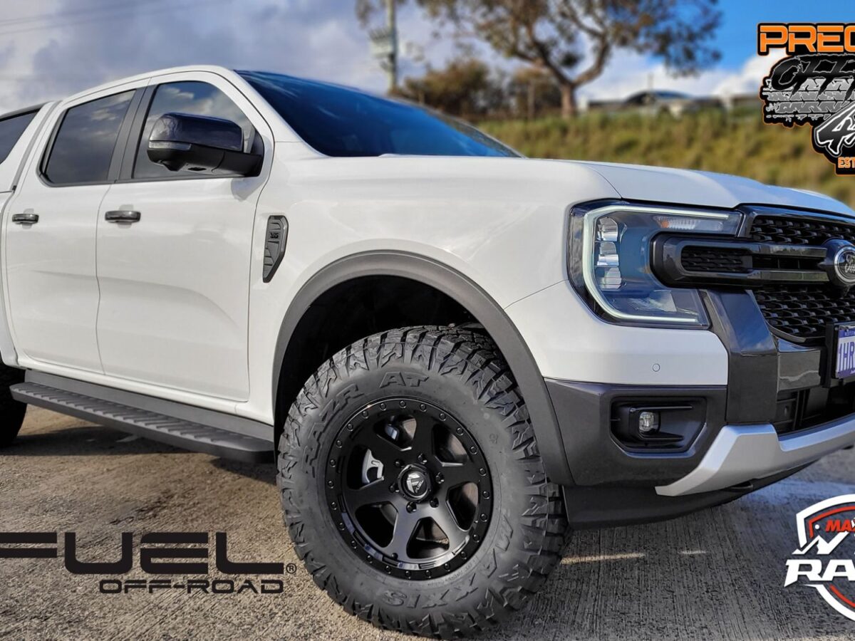 Ford Ranger Next-Gen White Fuel Off-Road Ripper D589 | Wheel Front