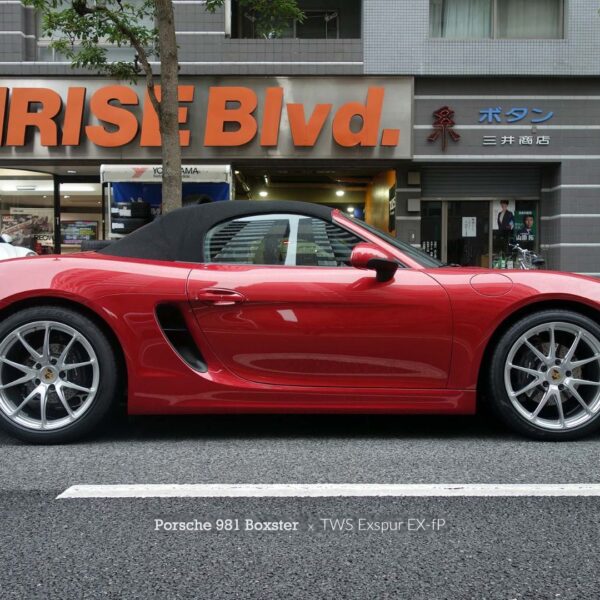 Porsche Boxster with 19×8.5 and 19×10-inch TWS Forged EXspur EX-fP