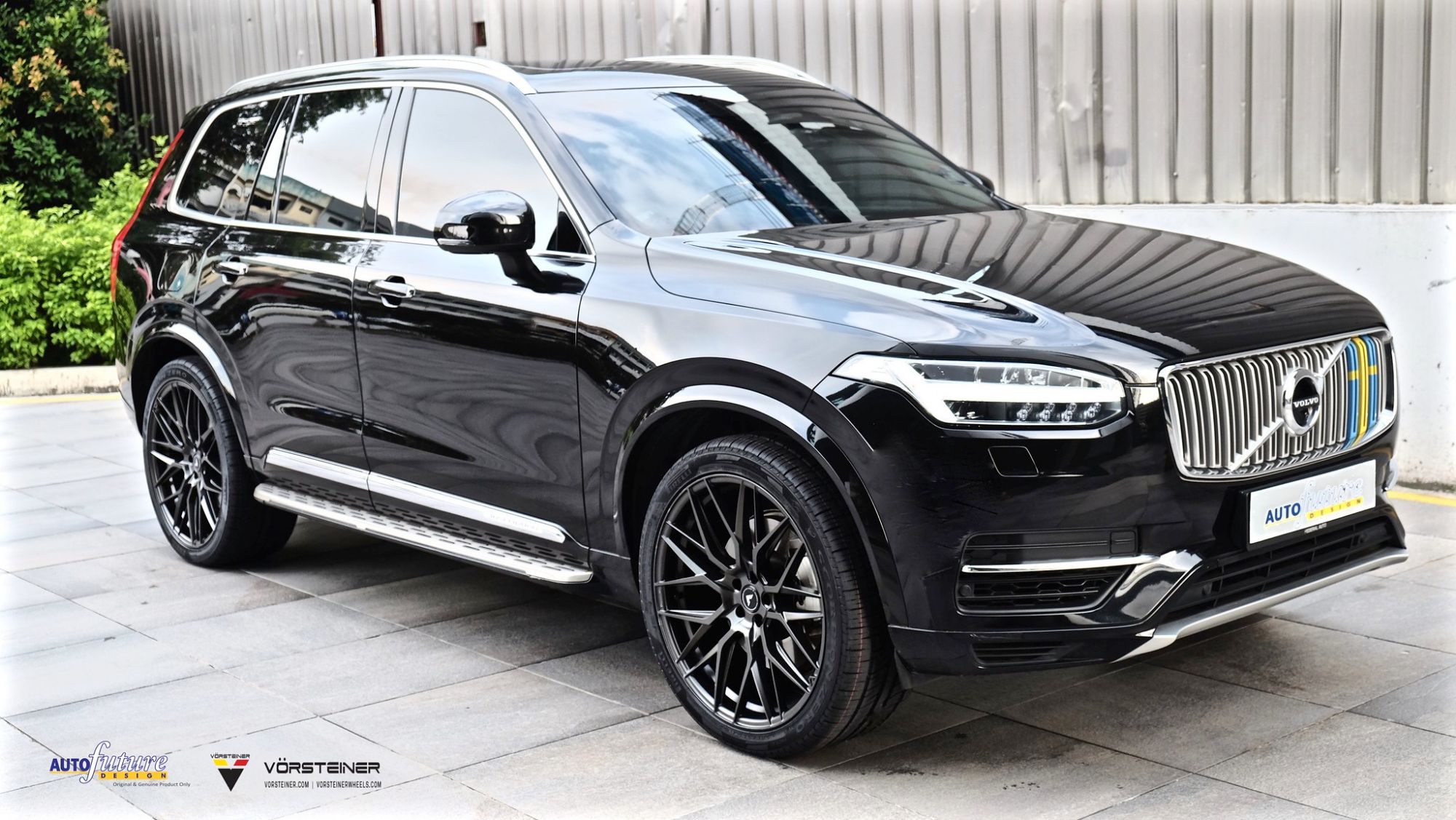 Volvo XC90 SPA Black with Vorsteiner V-FF 107 Aftermarket Wheels Wheel |  Wheel Front