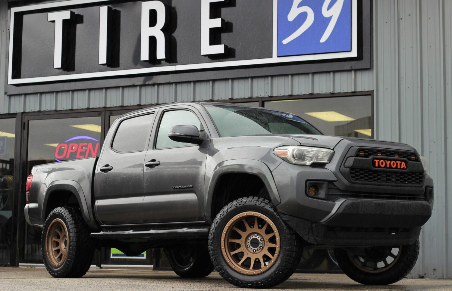 Toyota Tacoma with 20×10-inch Method 605 NV