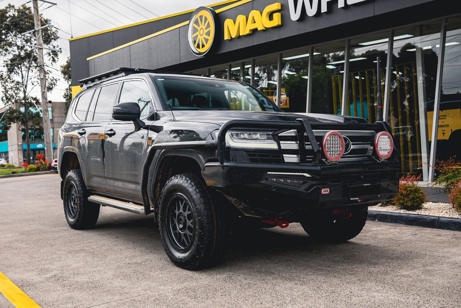 Toyota LandCruiser 300 Series with 18×8.5-inch KMC GRENADE OFF-ROAD