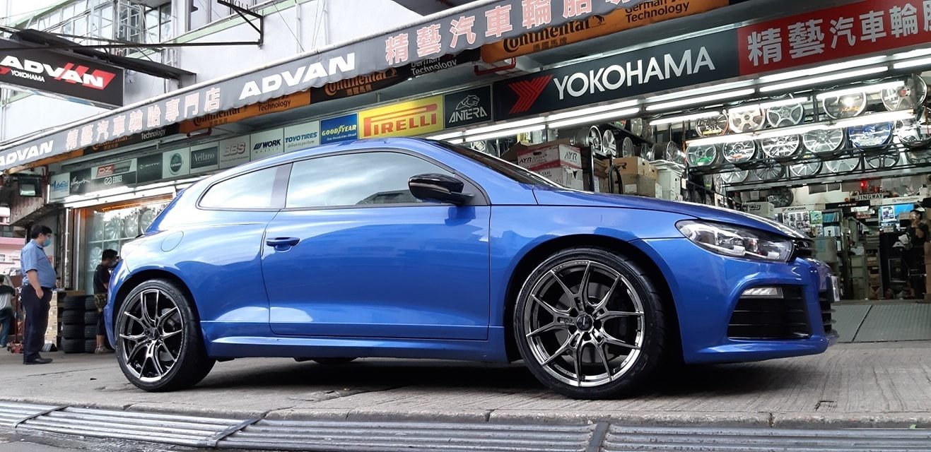 Volkswagen Scirocco with 19×8.5-inch Rays 57FXZ