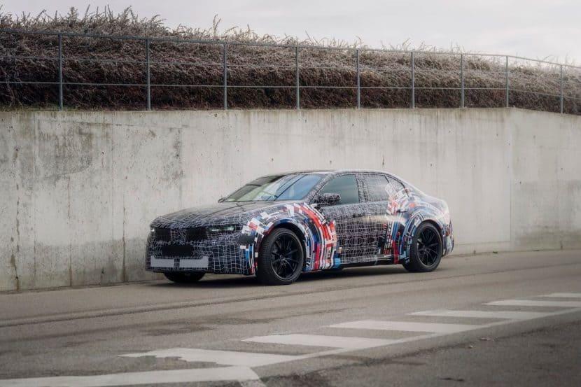 Camouflaged BMW M3 Electric Prototype