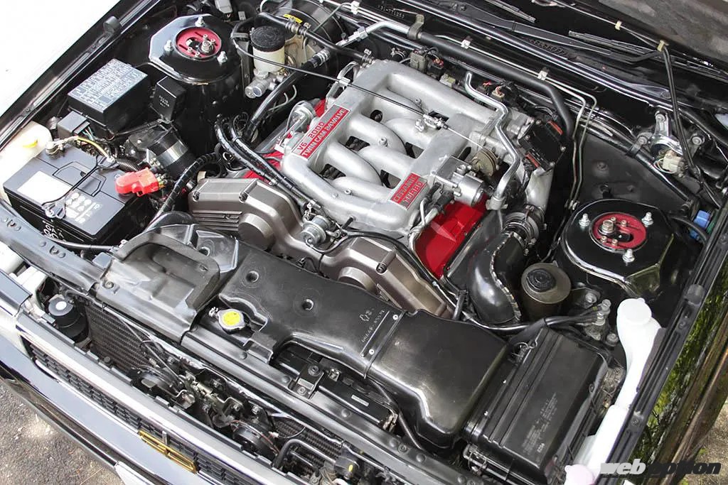 Engine bay of a Nissan Gloria Gran Turismo Super SV