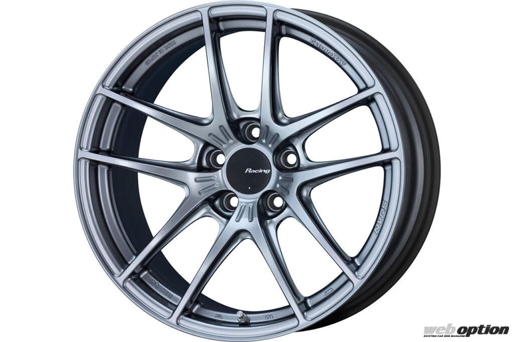 Enkei NVR5 wheels on display in silver and gunmetal finishes