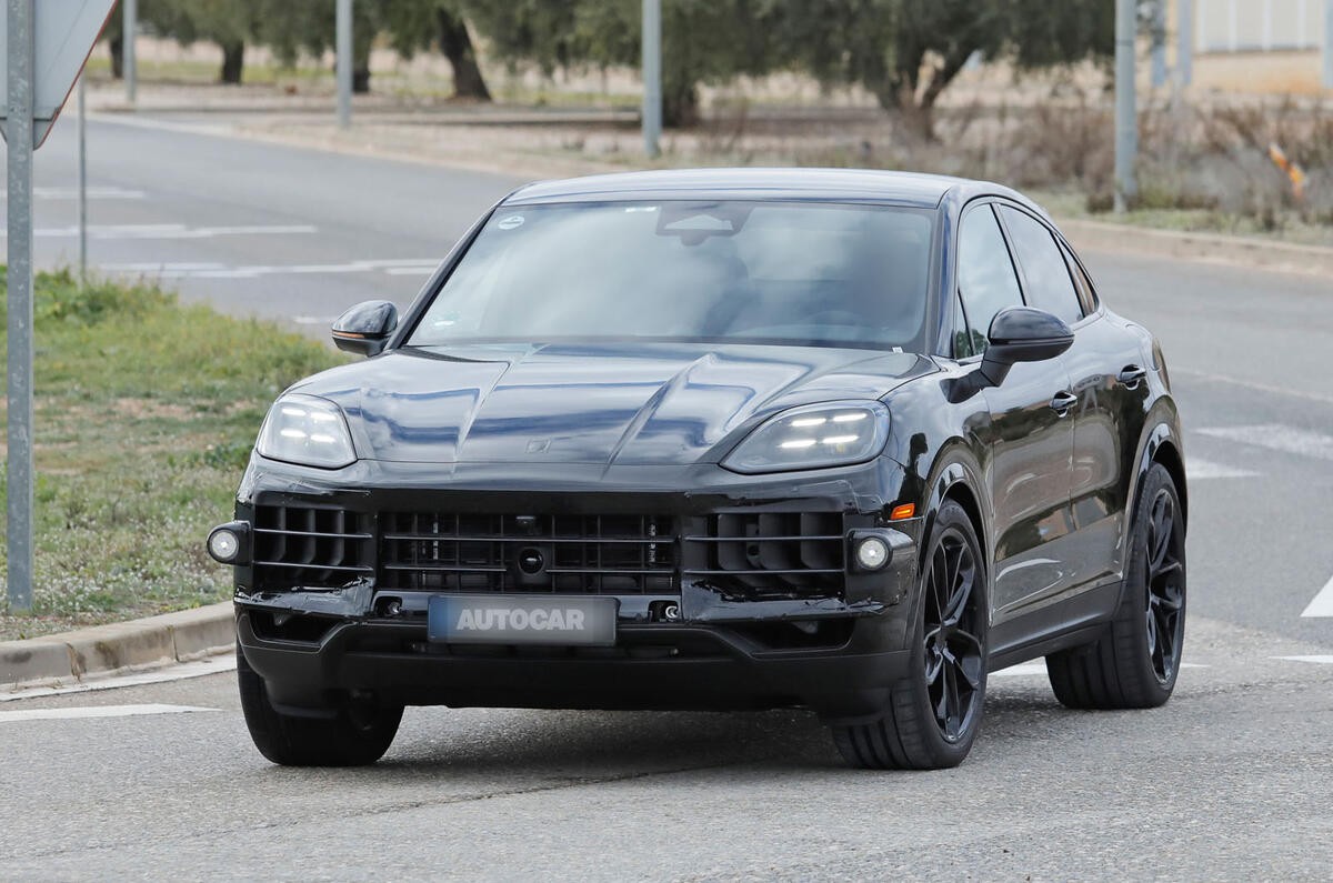 2025 Porsche Cayenne prototype showing new grille design