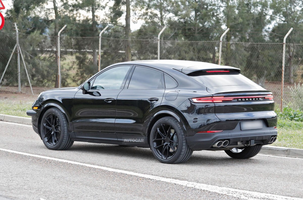 2025 Porsche Cayenne prototype with subtle rear enhancements