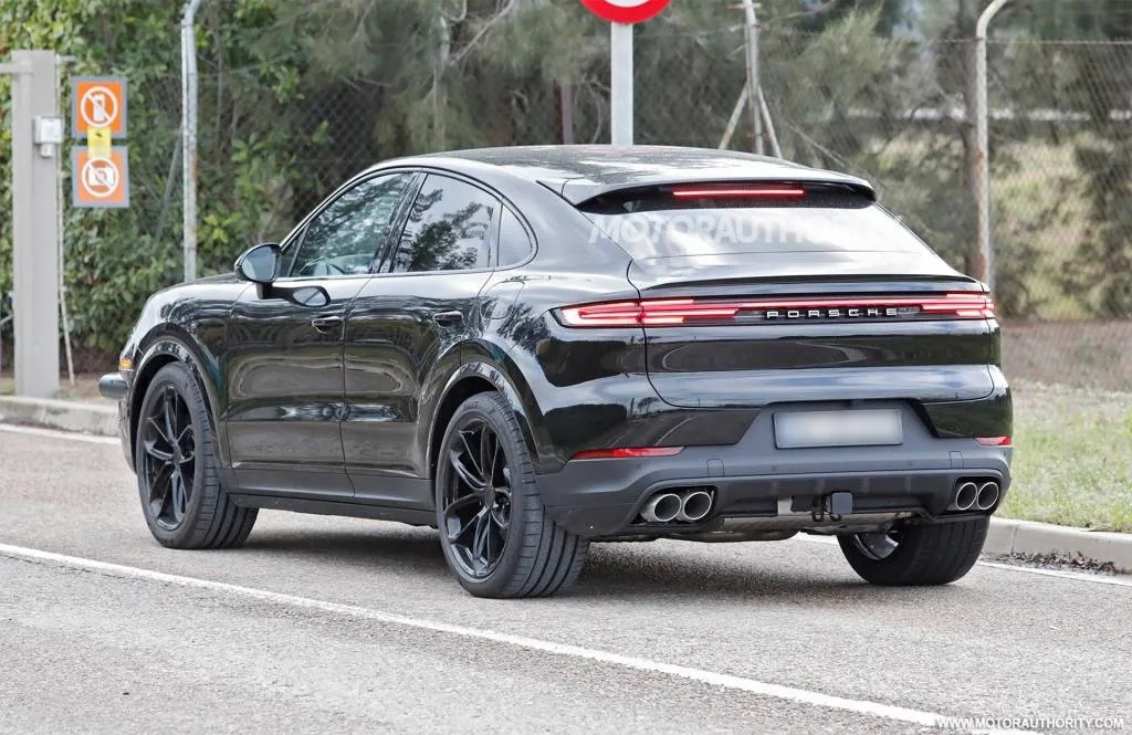 2027 Porsche Cayenne Coupe prototype testing on road