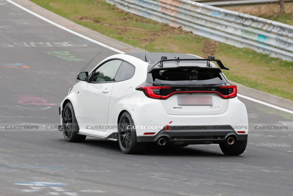 Toyota GRMN Yaris prototype undergoing testing at Nürburgring