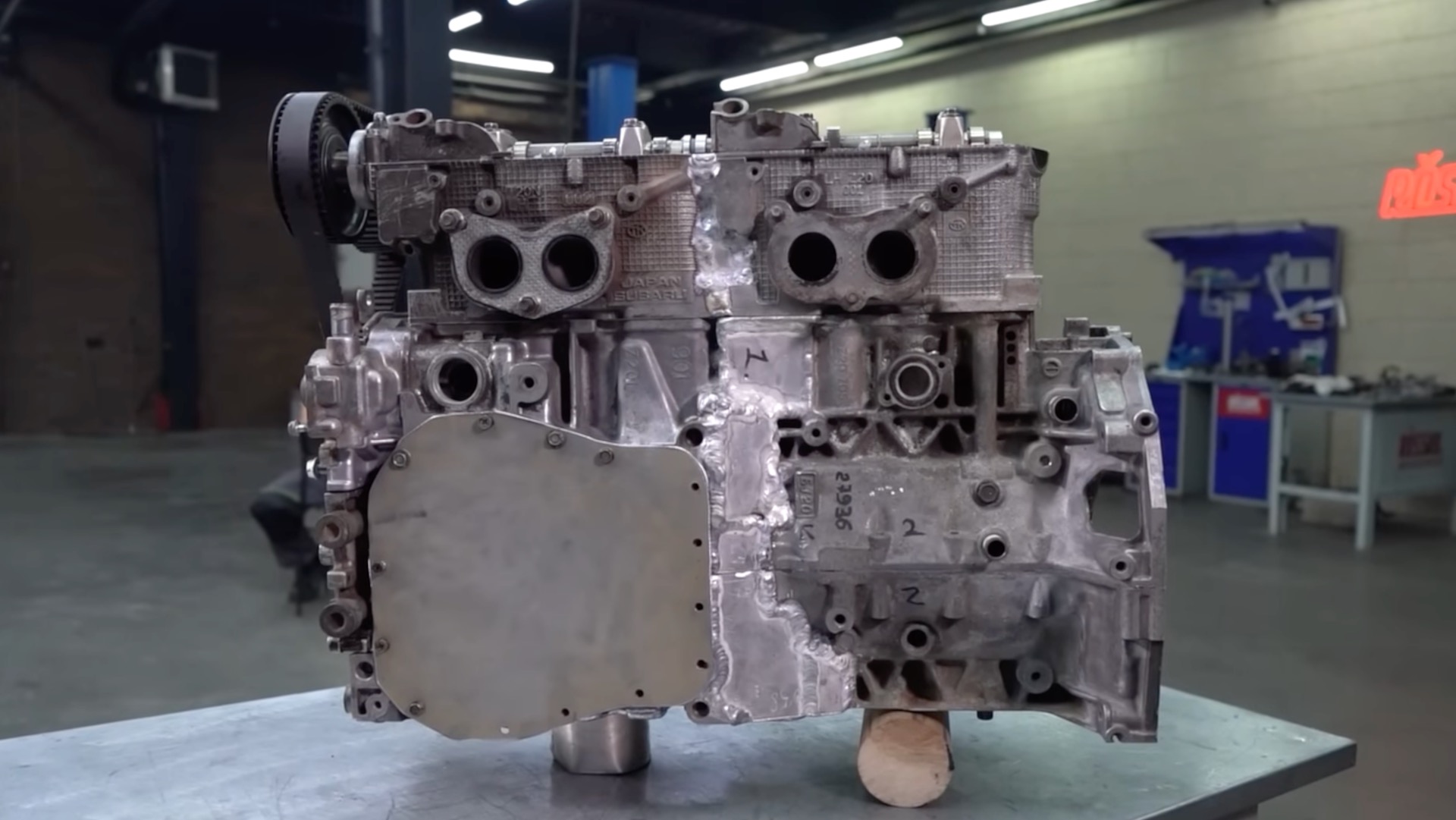 Russians Hack a Subaru Boxer in Half to Build an Inline-Four