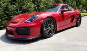 Porsche Cayman GT4 forgeline cf205 aftermarket wheels