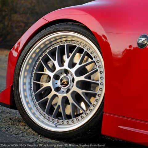 Nissan 370Z Red Work VS-XX Wheel Front