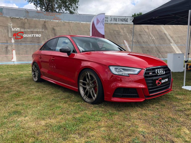 Audi S3 8V Red with 1221 Wheels 0770 AP2 Sport2.0 Aftermarket Wheels ...