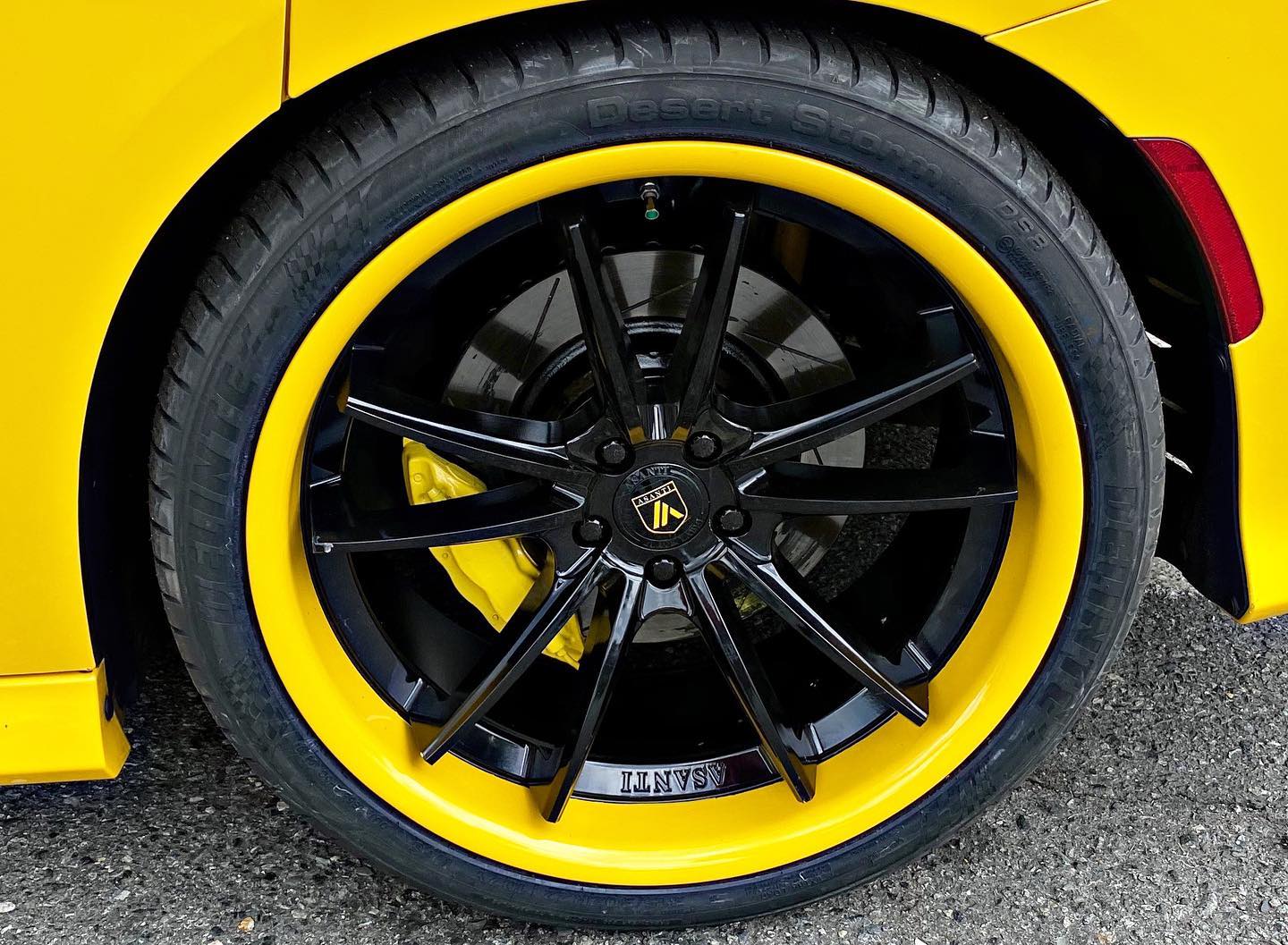 Dodge Charger SRT Yellow Asanti ABL-23 Wheel | Wheel Front