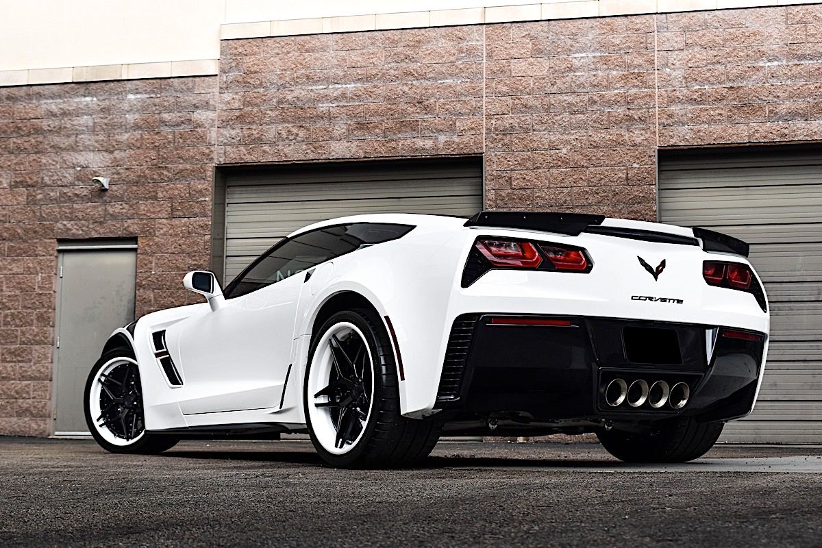 Chevrolet Corvette C7 Grand Sport with 19 × 10.5 and 20 × 12.5-inch AG Luxu...