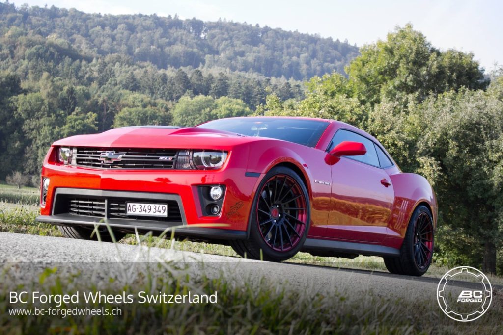 Chevrolet Camaro 5th Gen Red BC Forged HCA215 | Wheel Front