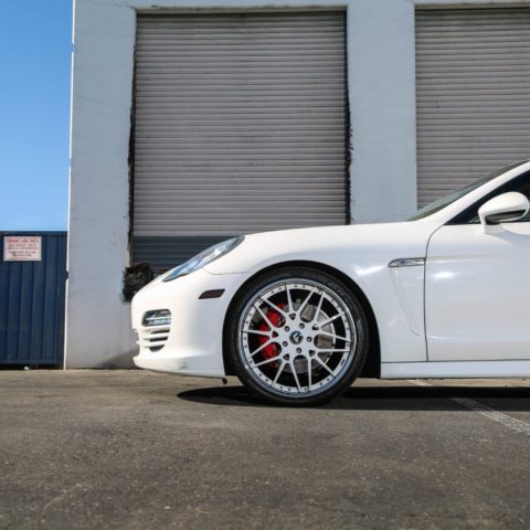 Porsche Panamera White Forgiato Maglia-ECL Wheel Front