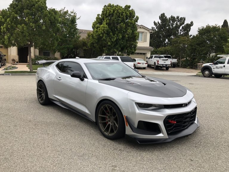 Chevrolet Camaro ZL1 6th Gen Silver with Bronze BC Forged EH172 Wheel ...