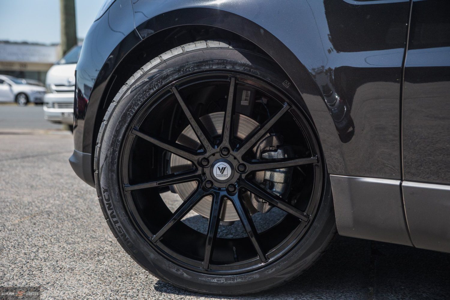 2019 Range Rover Sport Black with Asanti ABL-20 Aftermarket Wheels ...