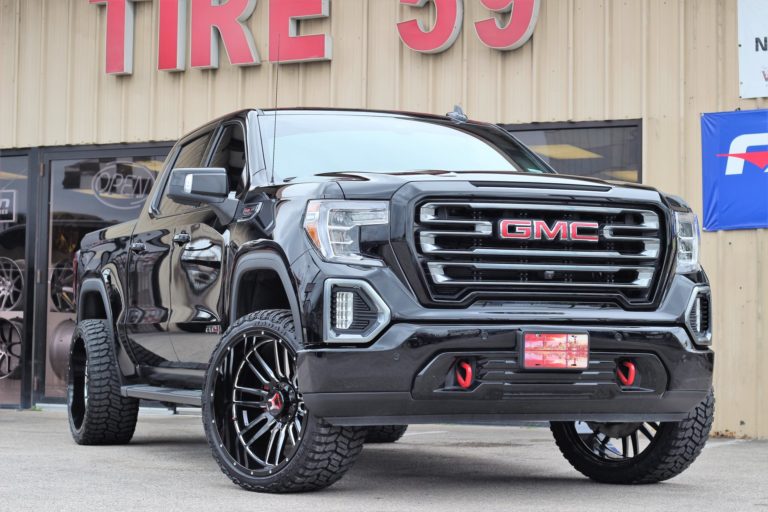 2020 GMC Sierra Black Hartes Metal Whipsaw Wheel | Wheel Front