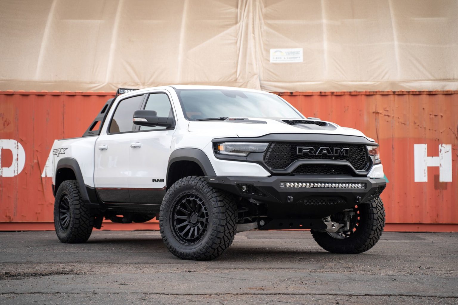 Dodge Ram TRX White Black Rhino Raid Wheel | Wheel Front