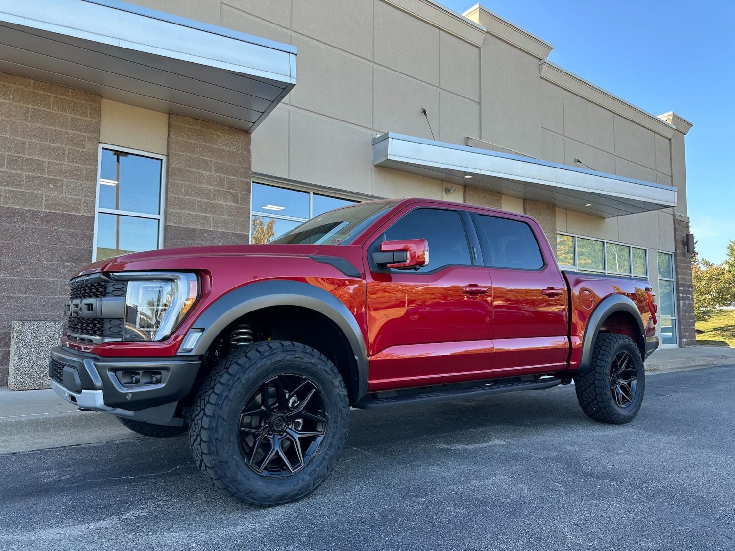 Ford F Raptor Gen Burgundy Fuel Off Road Flux Fc Mx Wheel Wheel Front