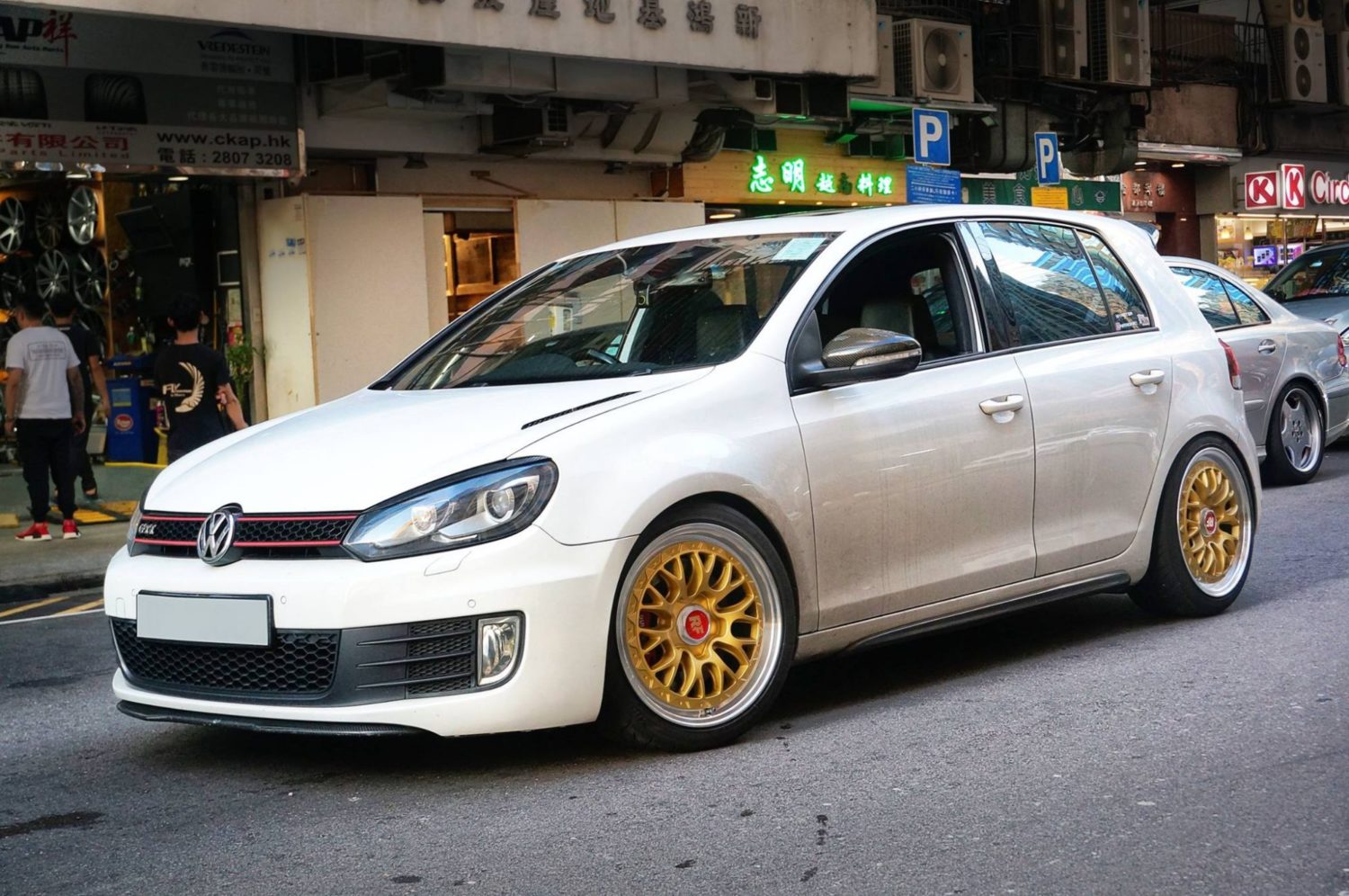 Volkswagen Golf Gti Vi White Rotiform Lsr Wheel Wheel Front