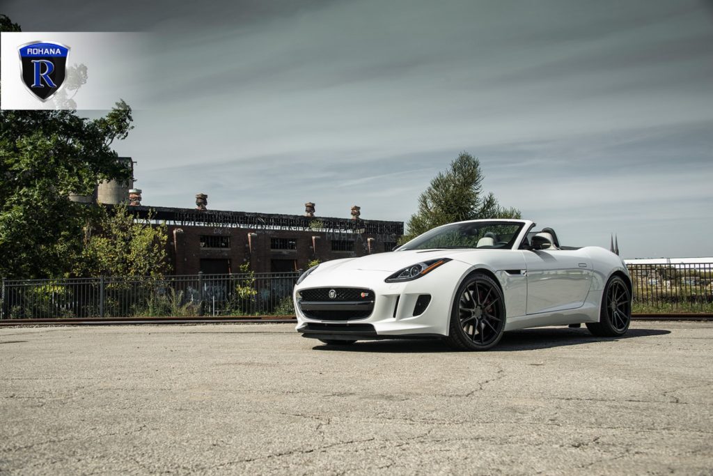 Jaguar F-Type White Rohana RF2 | Wheel Front