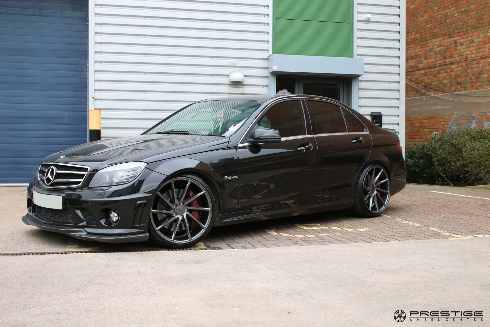 Mercedes Benz C63 W204 Black Vossen CVT Wheel Front Mercedes Benz C63 W204 Black Vossen CVT Wheel Front