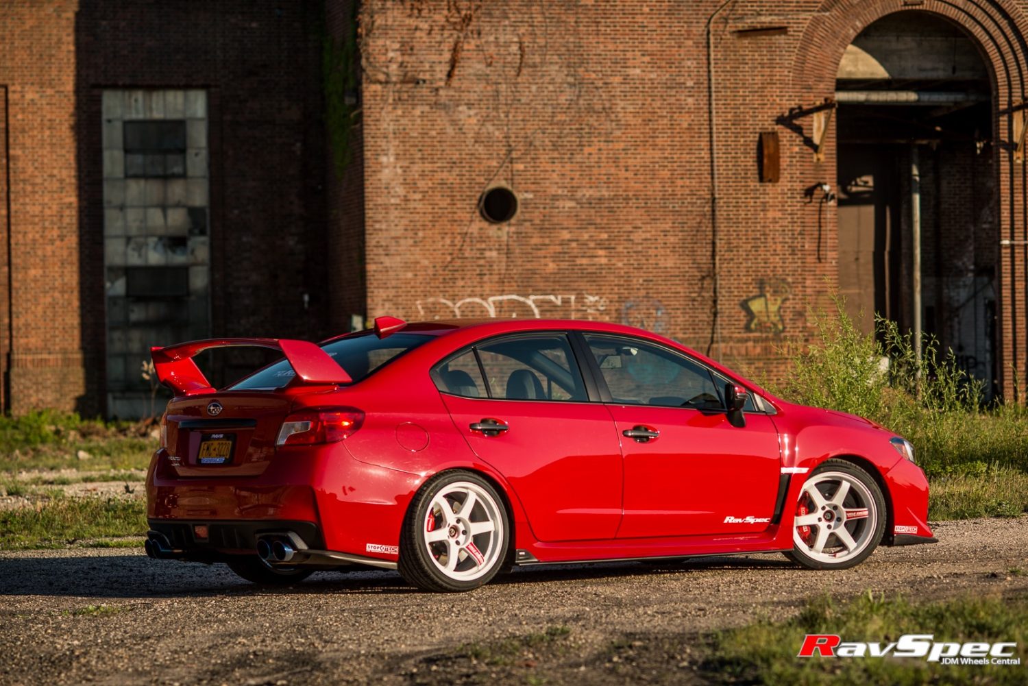 Subaru Wrx Sti Va Red Rays Te Sl Wheel Wheel Front