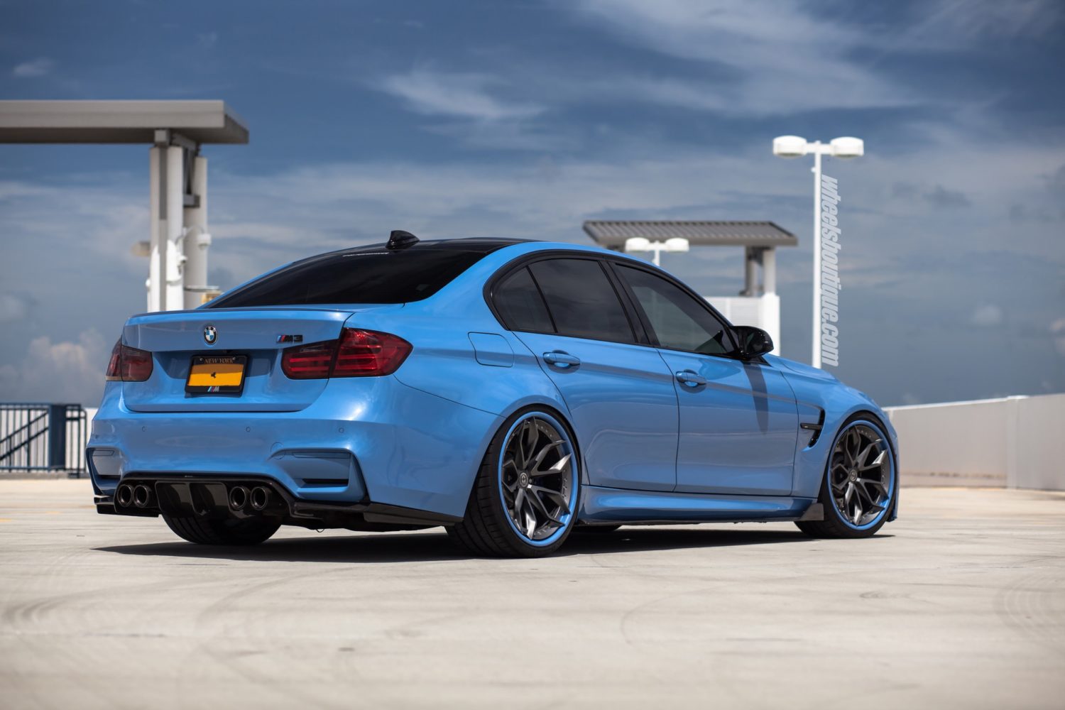 BMW M3 F80 Su HRE S201 Blu Alu's Di Wheelsboutique