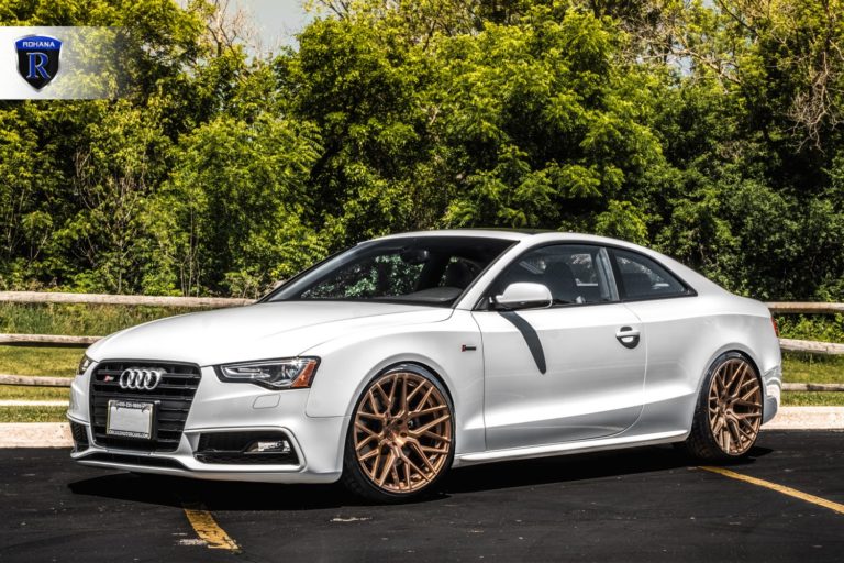 Audi S5 Rs5 B8 White Rohana Rfx10 Aftermarket Wheels Wheel Front