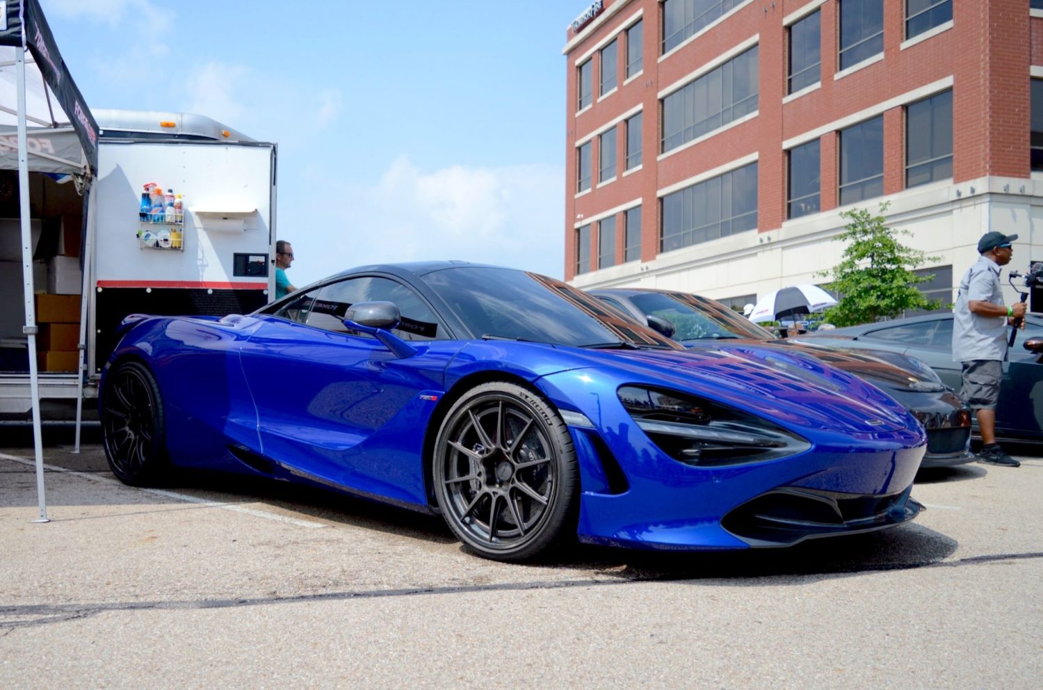 McLaren 720S Blue | Aftermarket Wheels | Forgeline CF205 | Wheel Front