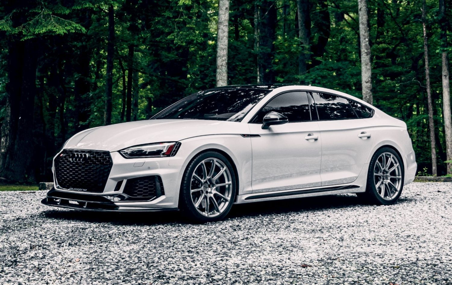 Audi RS5 B9 White Forgeline GTD1 5-Lug Wheel | Wheel Front