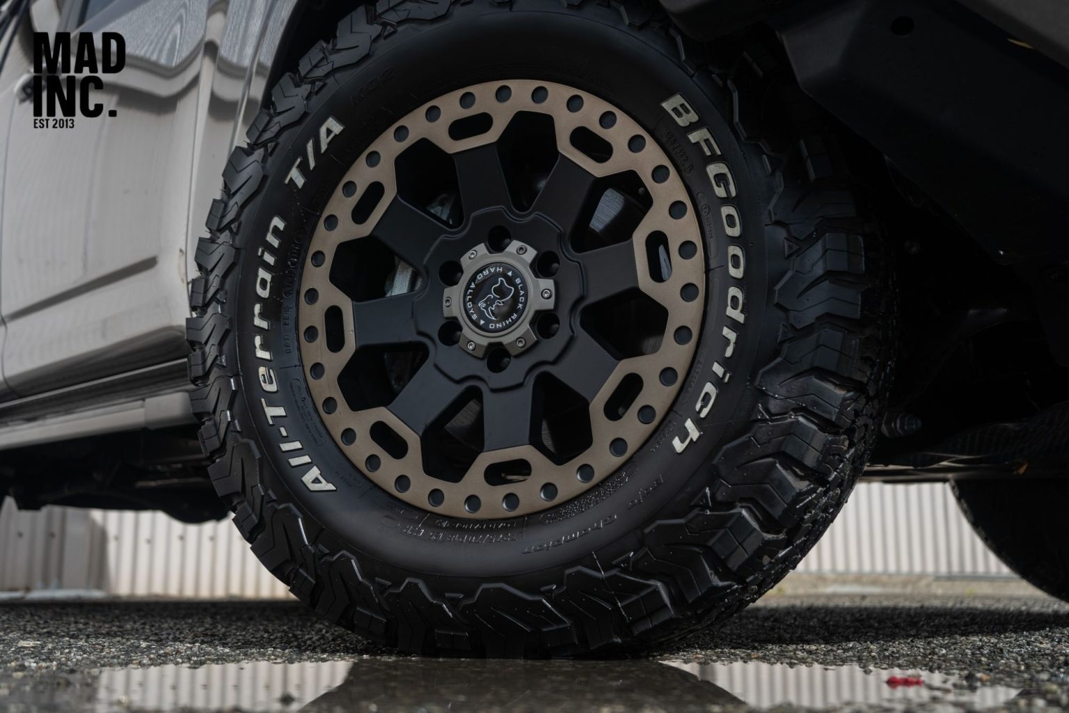 Toyota LandCruiser 300 Series Grey Black Rhino Warlord | Wheel Front