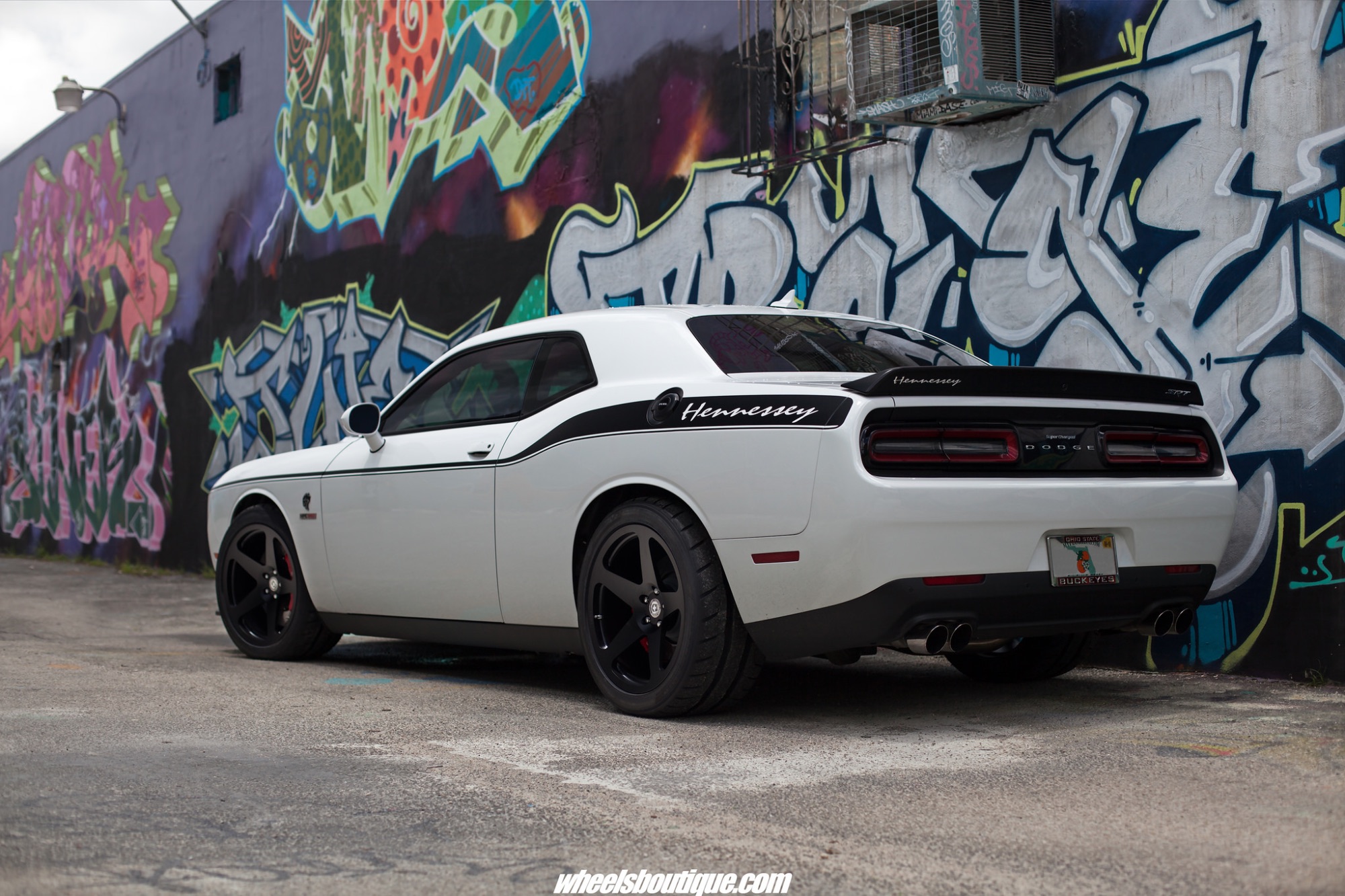 Dodge Challenger White HRE Classic 305M Wheel Front
