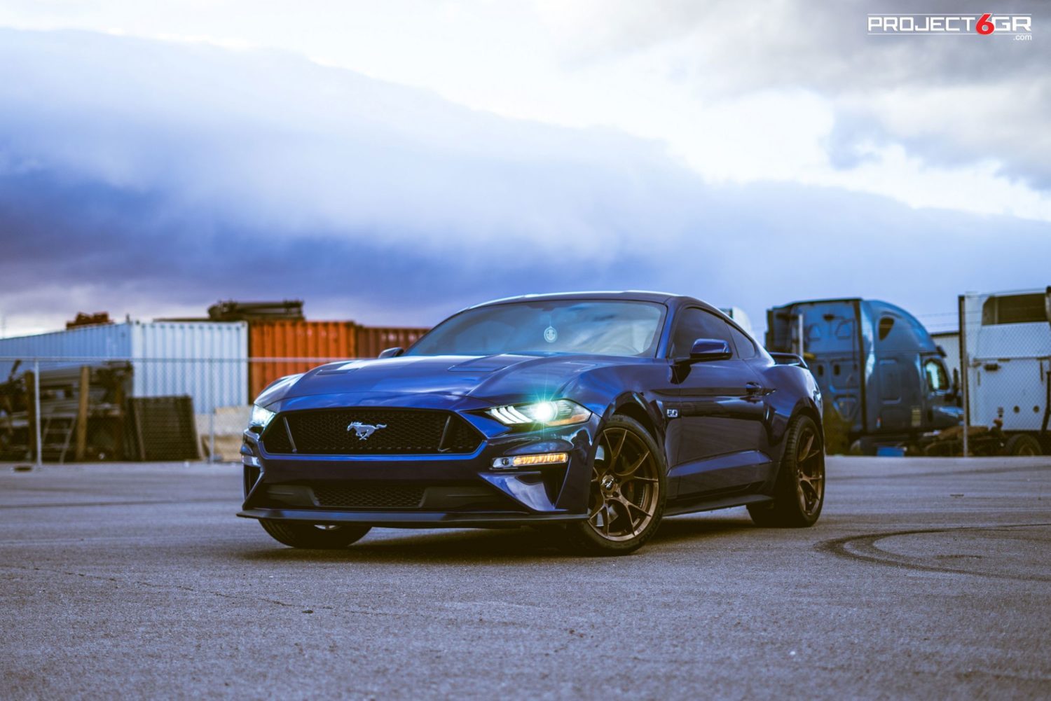 Ford Mustang S550 Blue Project 6GR TEN | Wheel Front