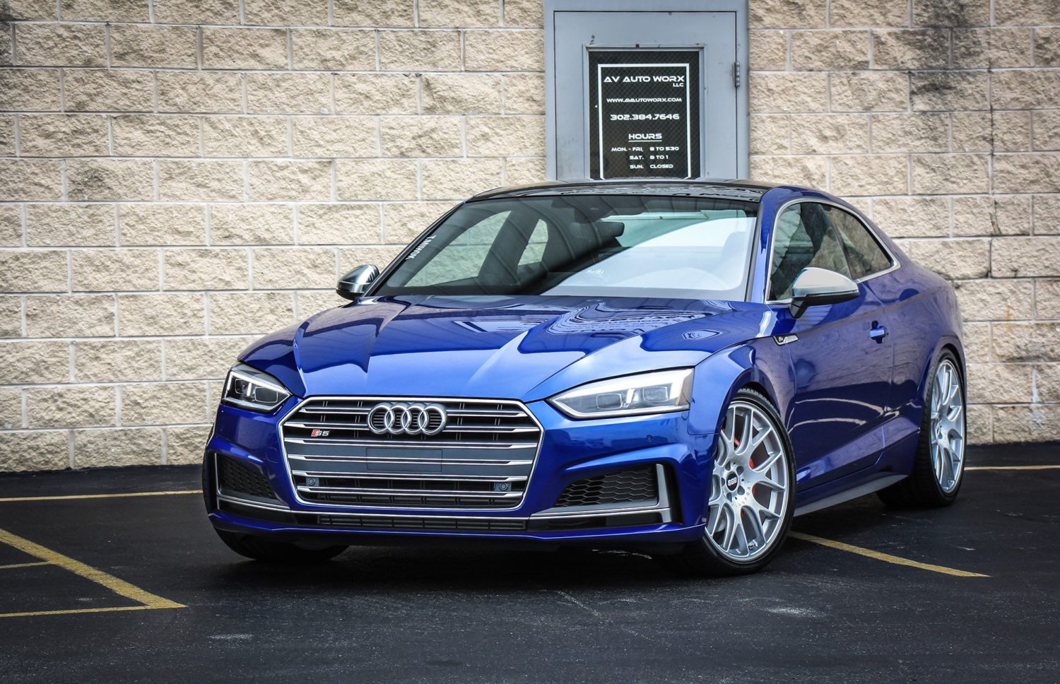 Audi S5 B9 Blue BBS CH-R Wheel | Wheel Front