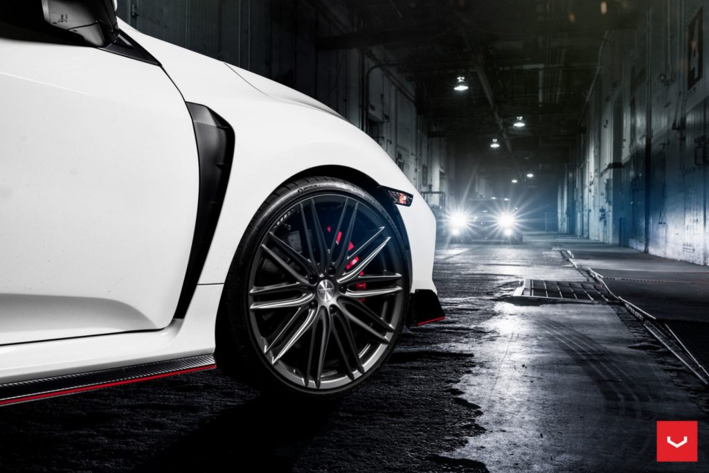 Type R White Rims Honda Civic Type-R White Vossen VFS-4 | Wheel Front