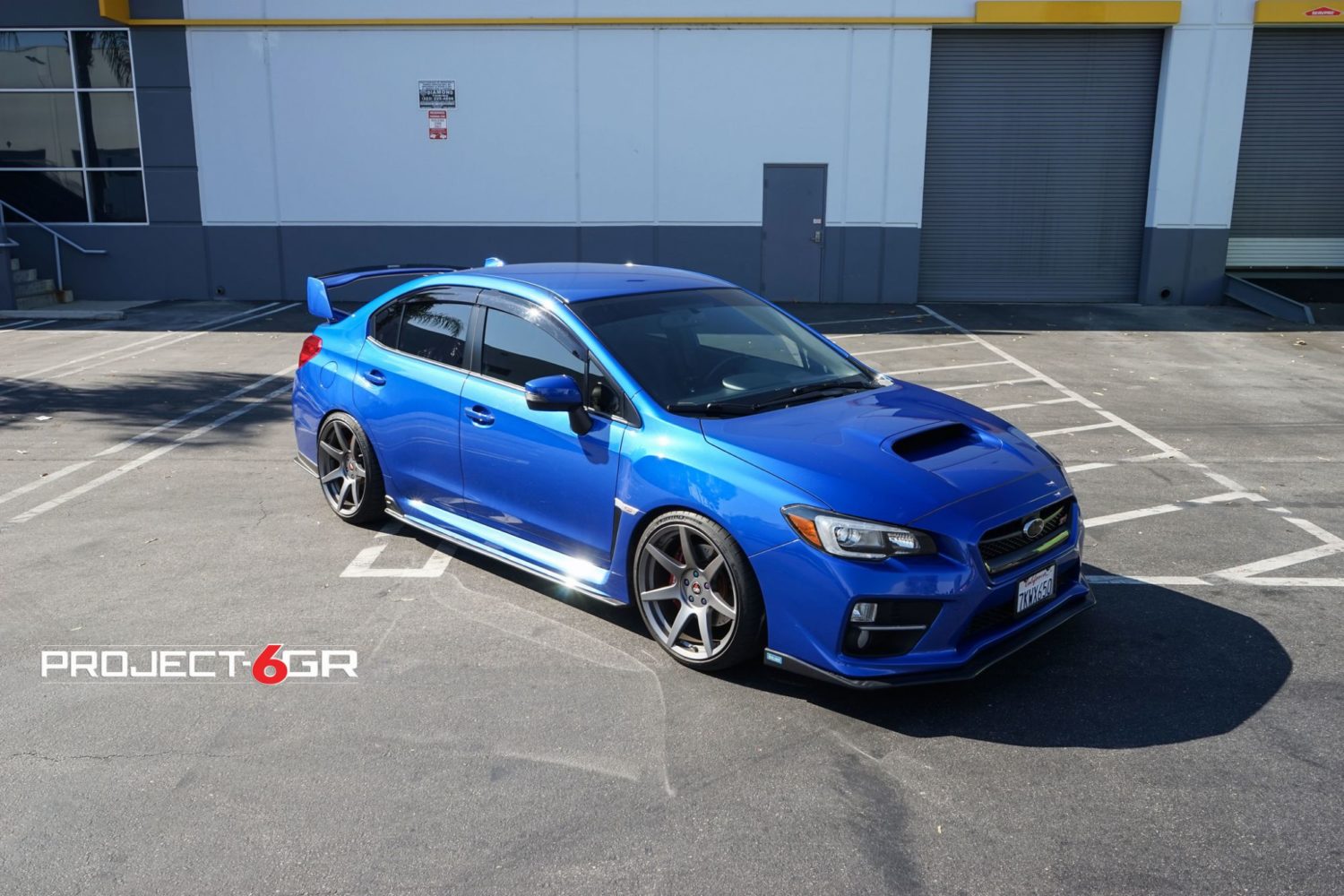 Subaru WRX STI VA Blue Project 6GR SEVEN Wheel | Wheel Front