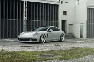 Porsche Panamera Grey Rotiform FUC Wheel Front
