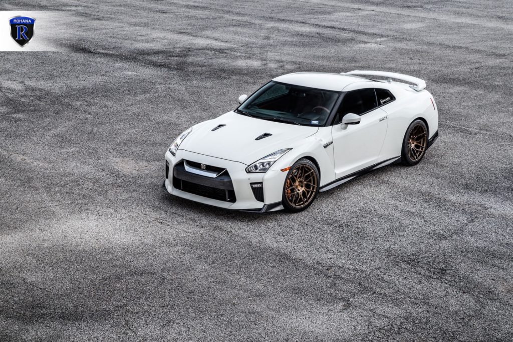 Nissan GT-R R35 White Rohana RFX7 | Wheel Front