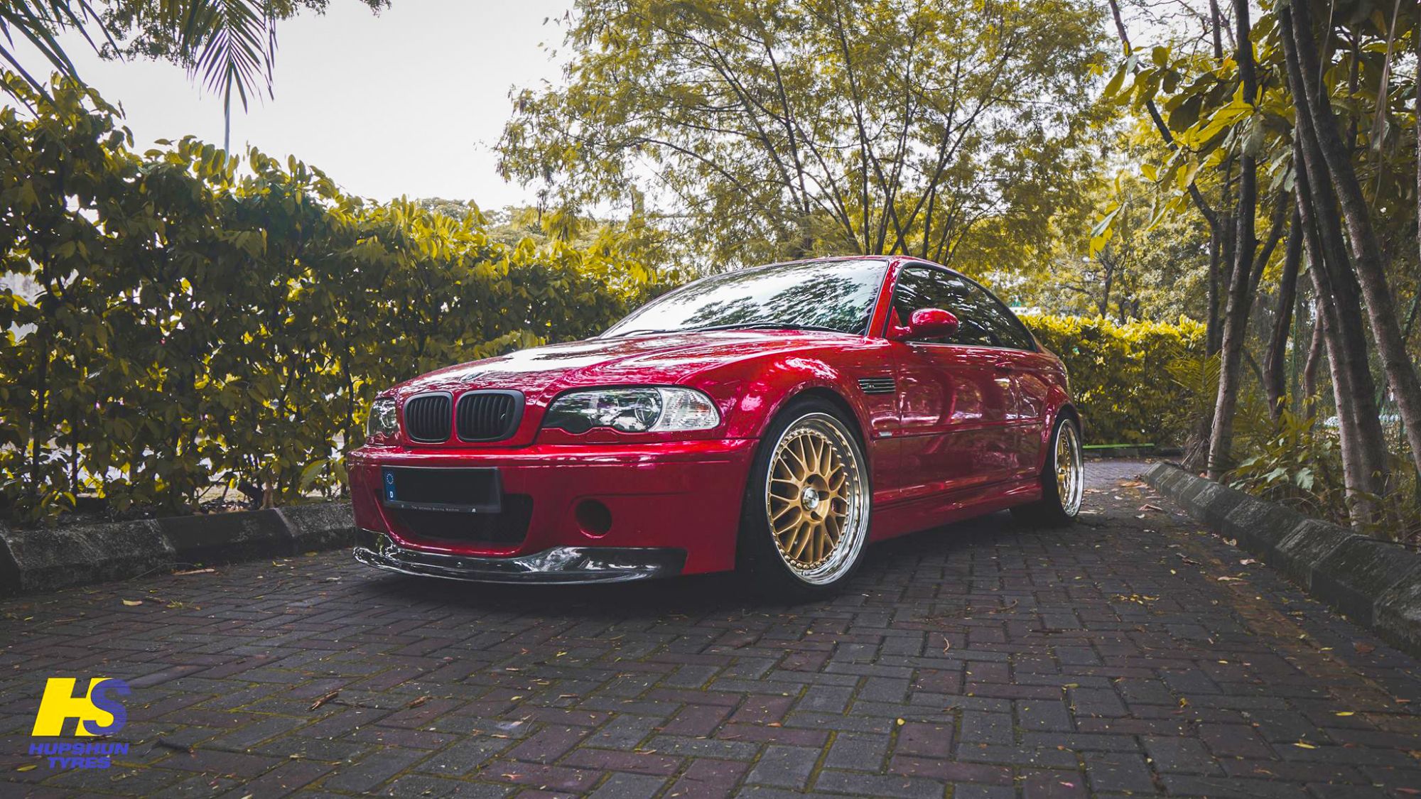 BMW M3 E46 Red Work Meister M1 3P | Wheel Front