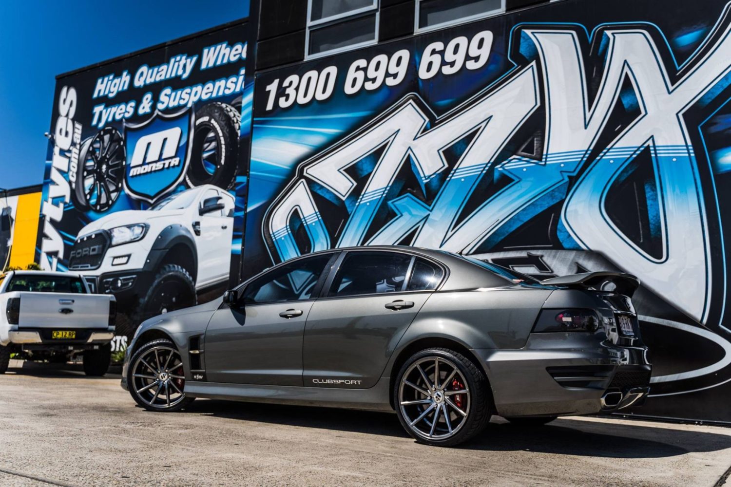 Holden Hsv Commodore Ve Clubsport Grey Hussla Directional Wheel Wheel