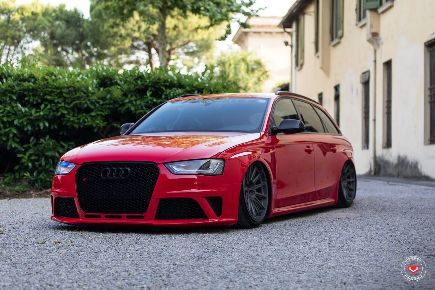 Audi RS4 B8 Red Vossen GNS-3 Wheel | Wheel Front