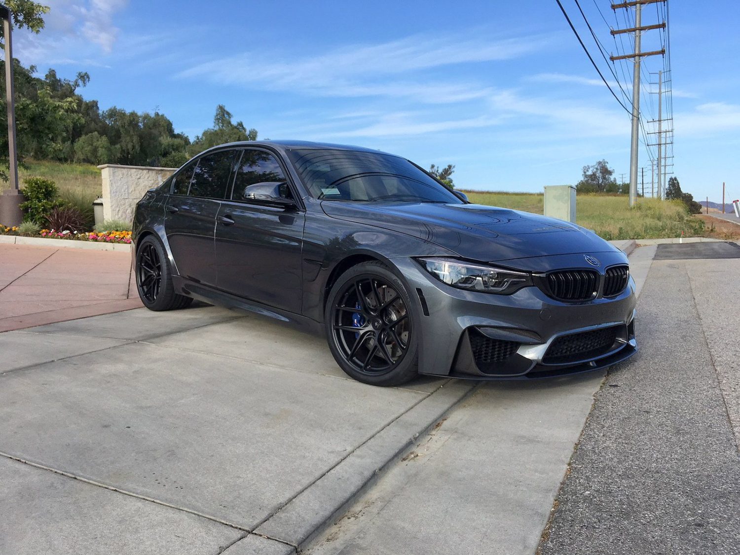 BMW M3 F80 Grey | Satin Black HRE R101 LW | Wheel Front